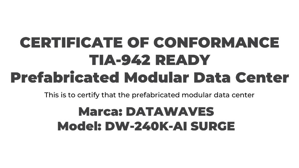 Datawaves certifica primer datacenter modular para IA en Latam