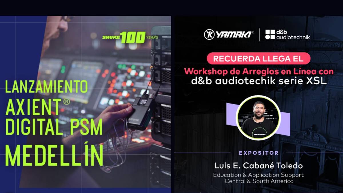 Yamaki tendrá eventos en Medellín con Shure y d&b audiotechnik