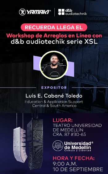 Yamaki tendrá eventos en Medellín con Shure y d&b audiotechnik