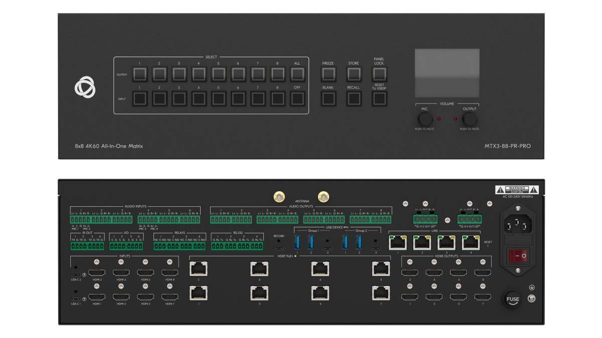 Kramer launched its all-in-one matrix for corporate and education